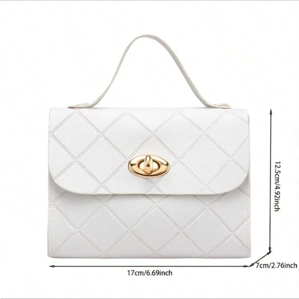 ⚠️Clearance Mini White Embossed Shoulder / Crossbody Bag - Picture 3 of 7